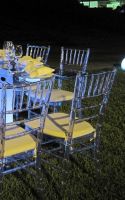 Crystal/Clear Chiavari Chair in Resin