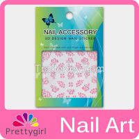 3D Nail Art Sticker Printer Pink Flower Start Heart Decoration