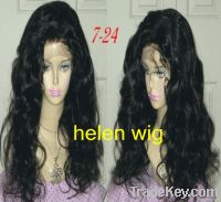 100% remy human hair full lace wig