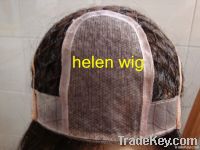 remy hair silk top fishnet cap glueless full lace wig