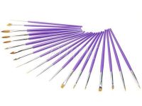 Nail Art Brush Kit/set, Handcrafted W/fine Nylon. Call For Free Sample