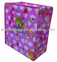 cartoon pp shopping bag, pp woven bag