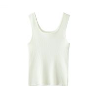 2026 Lady's Tank Top Solid-color knitted versatile piece