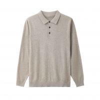 2026 Men's Wool-blend Shirt Solid Color Long-sleeve Shirt