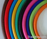 Colorful braided power cord cable