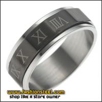 Black & Silver Stainless Steel Men