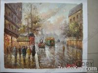 Paris Street Oil Painting PS006