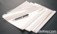 PVC binding cover 250g leather white color binding cover PET bindingco