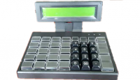 Keyboard with LCD display for retail