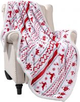 Soft And Warm Double Layer Christmas Printing Flannel Fleece Blanket