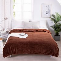 Soft Fleece Jacquard Flannel Blanket For Sofa And Bed Throw Hot Sell Soli With Jacquard Pattern Blanket