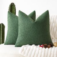 Solid Color Soft Chenille Modern Decorative Square Throw Pillow Cover Cushion Cover for Sofa Bedroom From China