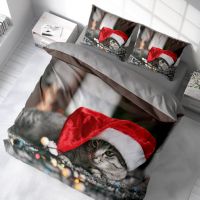 Customized 3D Digital Printed Microfiber Cat