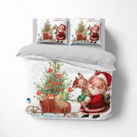 Customized 3D Digital Printed Microfiber Christmas