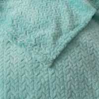 Hot Sale Jacquard Wheat Flannel Fleece Lightweight Throw Blanket