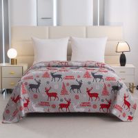 Cheap Microfiber Ultrasonic Quilted Christmas Bed