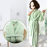 Factory ODM&OEM Customized Women coral fleece Bathrobe Super Soft Cotton Bathrobe for Gift and Hotel women Men bathrobes From China
