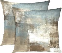 Abstract  Art Artwork Contemporary Decorative Gray Home Decorative Throw Pillow Covers Cushion Covers for Bedroom Sofa Living Room 18X18 Inches