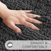 Bathroom Rug Mat Non Slip and Super Absorbent Bath Mat Machine Washable Quick Dry,Ultra Plush Chenille Shower Rugs 