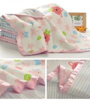 Wholesale cotton Baby Blankets for Boys Girls Swaddle Blankets Neutral Soft Lightweight Toddler and Kids Throw Blankets
