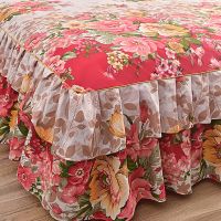 Ruffle Bedspread Sheet Set Microfiber Bed Sheet with Skirt 2 Pillow Shams Queen Bedspreads Coverlets