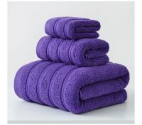 100% Cotton Solid Color Bath Towel Set Custom Logo/Color/Size  Super Absorbent Bath towels