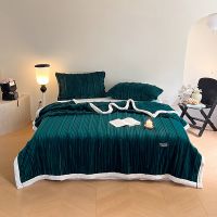 Decoration Luxury Faux Rabbit Fur Blankets Fluffy Soft Thick Plush Warm Fluffy Blanket for Winter Bed Sherpa Bed Blanket