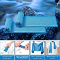 Cooling Towels for Neck and Face (40&quot;x12&quot;), Ice Microfiber Cooling Towels Bulk for Workout Chill Sweat Towels Cooling Neck Wraps for Gym Yoga Golf Running Sport