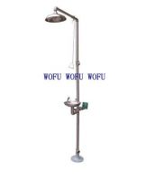 Foot Control Stainless Steel Combination Safety Shower and Eye Wash From China