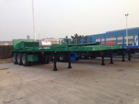 40 feet Container Flat Bed  Semi-Trailer with Tail Cut for container shipment-9353TJZPQW