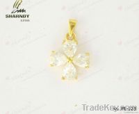 2012 Fashion floral flower shape gold pendant for necklace