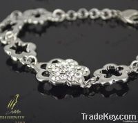 2012 newest ladys flower wedding link bracelet