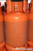 12.5kg LPG Cylinder, orange, with quickly fitting valve