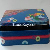Rectangular Tin Box with Colorful Printing as Promotion Gift From China