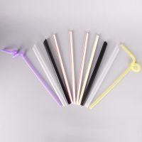 Eco friendly biodegradable bubble tea pla drinking wheat straw 