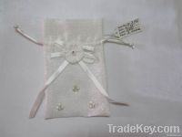 white/pink gift satin bags for wedding&festival packing