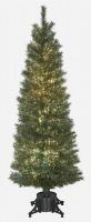 6' plain fiber optic christmas tree