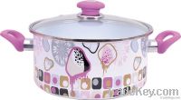 European Porcelain Enamel Cookware Set(Color
