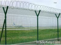 Airport security fence