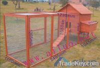 Galvanized netting  wooden chicken house