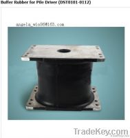 Buffer rubber for pile driver