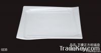 durable porcelain square dinner plate