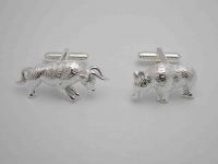 silver cuff link