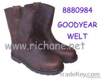 8880984 Crazy horse leather goodyear welt safety boots