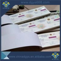 Embossing foil perforation line numbers discount ticket