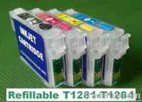 (RCE1281) refillable ink inkjet cartridge for Epson T1281 T128 T 128 S