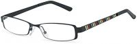 Steel frame reading glass