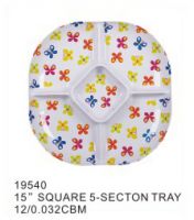 melamine plate custom melamine plate deluxe dinner plate Round melamine dessert serving plate with beautiful decal