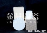 Honeycomb ceramic catalyst substrate