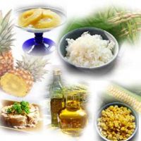 RICE, CORN, PINEAPPLE, CANNED FISH, OIL